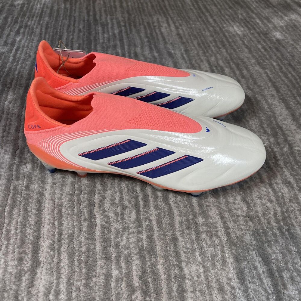 Adidas Copa Pure III Elite Shoes Mens Size 7 White Pink Laceless Soccer Cleats